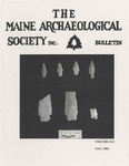 Maine Archaeological Society Bulletin Vol. 41-2 Fall 2001