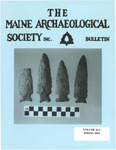 Maine Archaeological Society Bulletin Vol. 44-1 Spring 2004