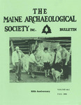 Maine Archaeological Society Bulletin Vol. 46-2 Fall 2006 by Maine Archaeological Society