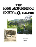 Maine Archaeological Society Bulletin Vol. 52-2 Fall 2012