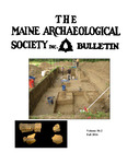 Maine Archaeological Society Bulletin Vol. 56-2 Fall 2016