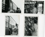 Woman with Hairnet Finds Books in a Maine State Library Bookmobile