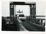 A Maine State Library Bookmobile Exits a Ferry