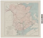 Map of New Brunswick, Indicating Natural Resources 1921 by Department of the Interior