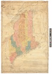 Map of the State of Maine 1842 by John G. Deane
