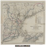 Map Showing the Portland & Rochester Railroad and its Connections 1860 by G. Woolworth Colton