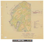 Day's Academy Grant. Old tax map shows forest type and public lot plan 1 of 2 in color. by James W. Sewall