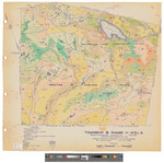 TX, R14 WELS. Shows forest type, public lots and roads. by James W. Sewall