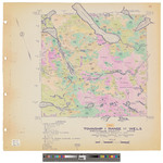 T1, R11 WELS, Wildland township. Shows forest type, camps and roads. by James W. Sewall