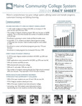Maine Community College System 2003-04 Fact Sheet by Maine Community College System