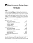 Maine Quality Centers FY 2014 Annual Report by Maine Community College System