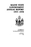 Maine State Government Administrative Report 1977-1978