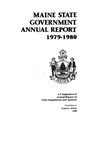 Maine State Government Administrative Report 1979-1980