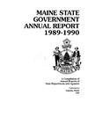 Maine State Government Administrative Report 1989-1990