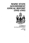 Maine State Government Administrative Report 1992-1993