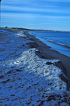 eroding frozen beach Camp Ellis by Joseph Kelley