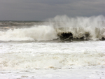 wave breaking Schoodic Beach