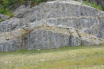 pegmatite dike in Rangeley Fm by Joseph Kelley