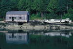 old boat and boathouse