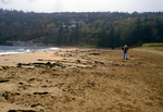 Sand Beach berm view west by Joseph Kelley
