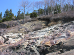 Sand Beach bluff erosion on east by Joseph Kelley