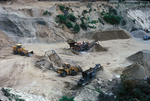 gravel pit in operation