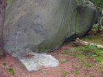 weathering of granite boulder