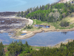 wetland north of Bass Harbor from air by Joseph Kelley