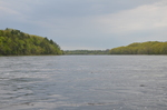 Penobscot River from canoe by Joseph Kelley