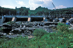 Orono Dam at low water by Joseph Kelley