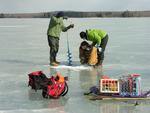 coring Sebasticook Lake by Joseph Kelley