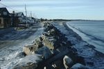 Winter beach erosion Surf St