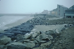 Sand bags and seawall protection
