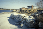 sand bags at Pine Pt before seawall by Joseph Kelley