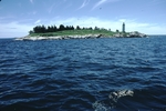 Lighthouse on outer Muscongus Bay