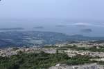 View of Bar Harbor from Cadillac summit, Acadia National Park