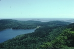 View of Jordan Pond from mountain summit by Joseph Kelley