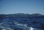 mountains, view from offshore Mount Desert Island by Joseph Kelley
