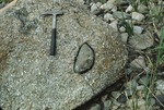 Xenolith in granite boulder, Third Machias Lake, T43 MD. by Woodrow B. Thompson