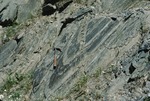 Synform in Ironbound Mtn(?) Formation, Rte. 201, NW of Jackman by Woodrow B. Thompson