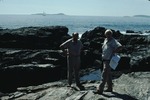 Art Hussey (L) and Jack Rand on 1984 Geological Society of Maine trip by Woodrow B. Thompson