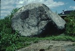 Glacial erratic boulder on Verona Island by Woodrow B. Thompson