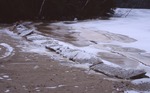 Ice-push  on lake shore, Wayne