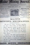"Maine Mining Journal" - Mining Exchange