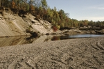 Sandy River bank erosion by Robert G. Marvinney