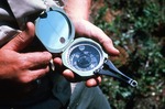 Mike Mullen Using Brunton Compass by Vernon L. Shaw