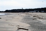 Popham - Hunnewell Beach - Looking toward State Park Bar on left, channel next to driftwood.