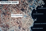 Satellite + SLAR Images of Coast - Southern Maine Saco/Biddeford