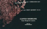 Satellite + SLAR Images of Coast - Cliffed Shoreline (Tidal Range: 6.1 m)