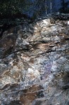 Lepidolite + Coarse Muscovite in Wall of Black Mtn. Quarry by Woodrow B. Thompson